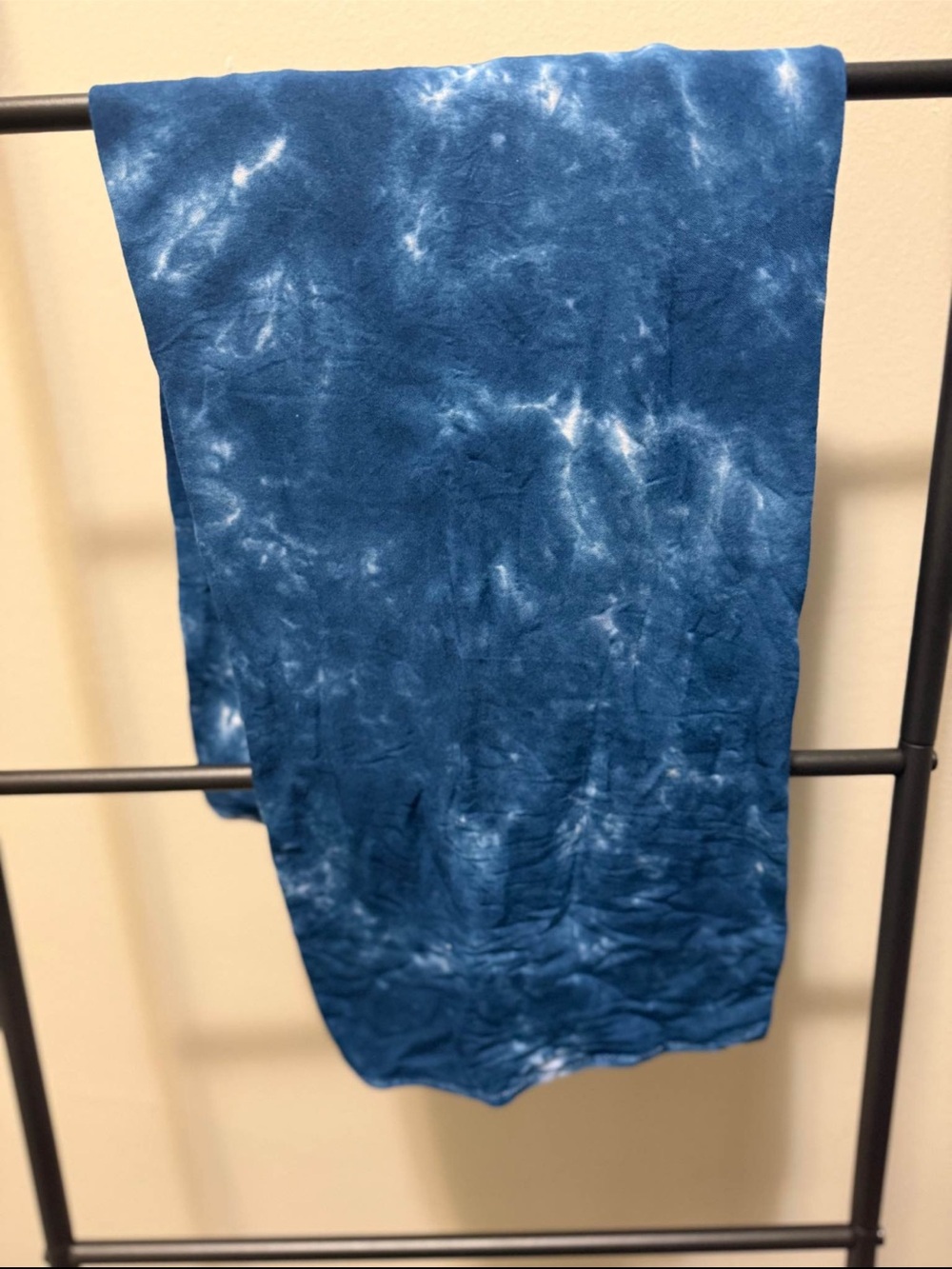 Lala hijabs jersey Women's Tie-Dye Navy Blue Hijab Scarf
